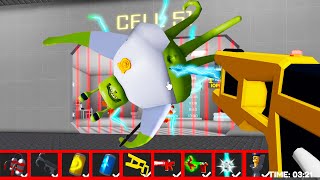 Playing with ITEMS ALIEN BARRYS PRISON RUN UPGRADE HARD MODE Roblox obby [upl. by Eannyl520]