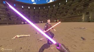 BEST MACE WINDU VR FIGHT YOULL SEE TODAY VS MAUL DOOKU AND JANGO [upl. by Chelton939]