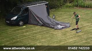 Vango Cove Poled Awning Pitching amp Packing Video [upl. by Ohs249]