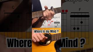 How to play Where is my Mind from Pixies with chords guitar [upl. by Novyert]