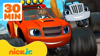 Blazes Fastest Races w Crusher  Blaze and the Monster Machines  Nick Jr [upl. by Akedijn]