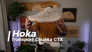 Hoka Transport Chukka GTX Review [upl. by Nnylak880]