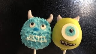 How to make Monsters Inc Cake Pops [upl. by Cohe]