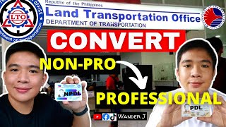 LTO CONVERT NON PRO TO PROFESSIONAL 2023  CHANGE CLASSIFICATION W ADDITIONAL RESTRICTIONS [upl. by Dorcea]