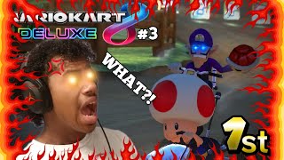 WE FINALLY BEATEN THIS CHEETO MUSTACHE LOOKING SCRUB  Mario Kart 8 Deluxe  3 [upl. by Plafker]