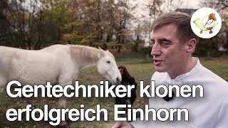 Gentechnikern gelingt es Einhorn zu klonen Postillon24 [upl. by Kacerek]