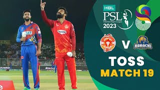 Toss  Islamabad United vs Karachi Kings  Match 19  HBL PSL 8  MI2T [upl. by Notrem]