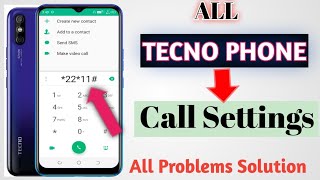 All Tecno Phone Call Settings  A To Z Solutions Tecno Mobile Call Settings  Tecno Phone Smart Call [upl. by Atnwahs]