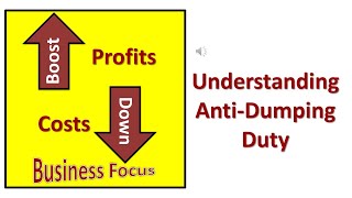 Understanding Anti Dumping Duty [upl. by Esmaria]