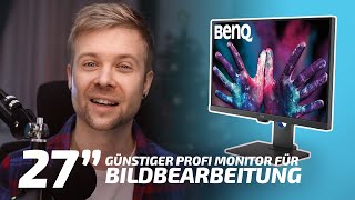 BenQ PD2705Q Monitor für Bildbearbeitung Design amp Video 27quot 1440p USBC IPS KVM deutsch Review [upl. by Linell]