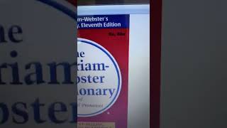 MerriamWebster Webster Dictionary  New 2022 Edition [upl. by Eleira]