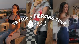 all my tattoos amp piercings 2024 tattoo  piercing tour [upl. by Horodko]