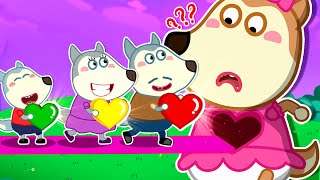 Mommy Or Daddy Who Stole Lucys Heart  Series About Mommy Wolf Family  Cartoon for Kids [upl. by Yttam]