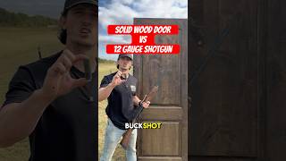 Solid Wood Door vs 12 Gauge Shotgun bulletproof pewpew guns [upl. by Laith]