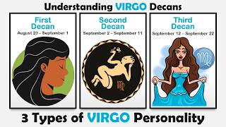 Different Types of Virgo Personality  Understanding Virgo Decans virgo [upl. by Kerat]