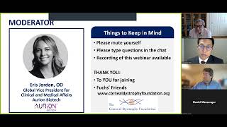 Webinar Corneal Endothelial Dystrophy and Therapeutic Options [upl. by Yanehc717]