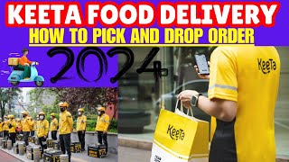 Keeta food delivery How to pick order and Deliver Keeta orders  Keeta riders  work on keeta food [upl. by Ellingston]