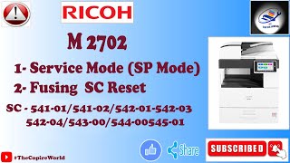 Ricoh M2702 Service ModeRicoh M 2702 Error Code SC54101541025420154203542045430054400 [upl. by Rasla]