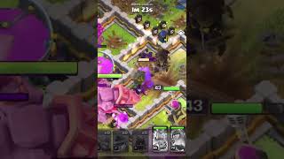 Clash of clans best attack on big base Clashofclans [upl. by Euqinotna]