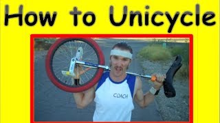 Learn How To Ride A Unicycle Tutorial [upl. by Hewet]