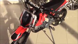 Venom 125cc Mamba Dirt Bike Walk Around  Venom Motorsports [upl. by Aihsekyw840]