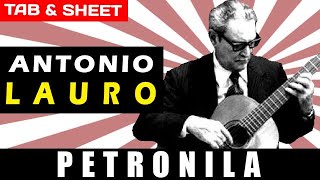 TABSheet Petronila by Antonio Lauro PDF  Guitar Pro  MIDI [upl. by Esiralc]