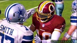 NFL Season 2012 SNF Week 17  Dallas Cowboys vs Washington Redskins  Overtime  Madden 13  HD [upl. by Irrabaj]