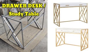 Make a Study Table Drawer Desk  WelderTV [upl. by Flannery]