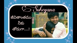 Soheyana in Raa chilaka Song  ongole githa  Sohel  Ariyana Soheyana Sohel Ariyana [upl. by Udelle756]