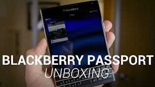 BlackBerry Passport Unboxing [upl. by Nannette489]