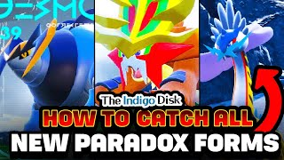 HOW TO CATCH ALL NEW PARADOX FORMS Indigo Disk DLC Iron Boulder amp Crown Raging Bolt Gouging Fire [upl. by Kowatch]