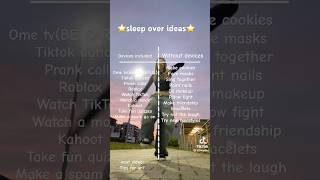 💞 Sleepover ideas💞 funny tiktok sleepoverfyp popularsong [upl. by Nylannej724]