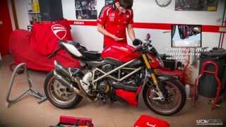 Timelapse Cambio liquido raffreddamento Ducati Streetfighter S 1098 [upl. by Nani]