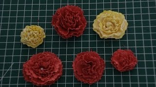 Blumen basteln aus Papier kürze Anleitung [upl. by Adnahc978]