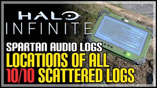 All Scattered Spartan Audio Log Locations Halo Infinite [upl. by Chrystal]