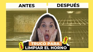 👉Como limpiar el HORNO❓  Como limpiar el horno por dentro MUY SUCIO😖 [upl. by Oremar]