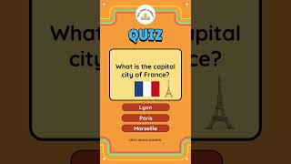 What is the capital city of France quiz brainteaser learnenglish country capitalcity [upl. by Crystie]