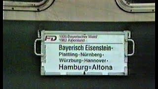 allerletzter Zug im alten Bhf Bayerisch Eisenstein 218 237 wendet mit FD am 141991 [upl. by Odnamla846]