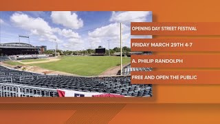 Jacksonville Jumbo Shrimp hosting its Opening Day Street Festival at end of March [upl. by Eimat]