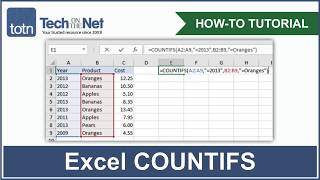 How to use the COUNTIFS function in Excel [upl. by Schafer127]