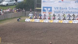 ADAC MX Youngster Cup 2017 in Gaildorf Start 2 Lauf [upl. by Hadeehuat244]