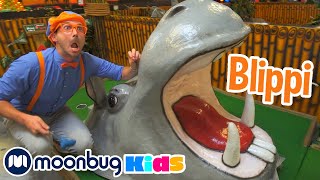 Blippi Explores Jungle Animals  Moonbug Kids TV Shows  Full Episodes  Cartoons For Kids [upl. by Lesli236]