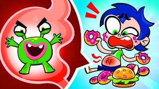 My yummy carrot vs fastfood who will win song kids junk healthy food [upl. by Bissell805]