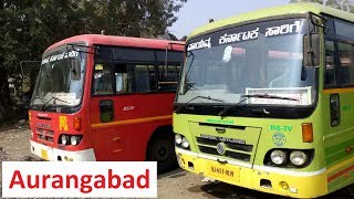 NWKRTC amp NEKRTC Buses at Aurangabad [upl. by Zetta352]