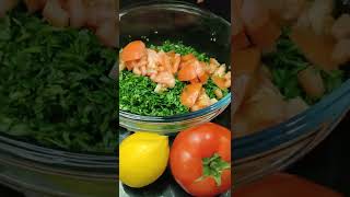 Tabouli Fast Lebanese food salad mediterranean diet ketohungryman Tabouli keto lebanesefood [upl. by Eifos]