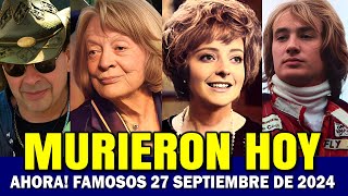 Famosos Murieron HOY Noticias del 27 de septiembre 2024 [upl. by Baumbaugh806]