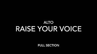 Raise your voice  Alto full song [upl. by Ynamreg]