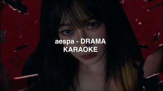 aespa 에스파  Drama KARAOKE with Easy Lyrics [upl. by Aerbas242]