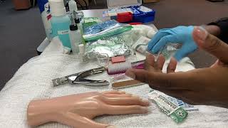 State Board Nail tech Blood exposure nails [upl. by Grunenwald]