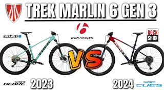 BEST COMPARISON BETWEEN TREK MARLIN 6 GEN3 2023 AND TREK MARLIN 6 GEN 3 2024 [upl. by Phebe]